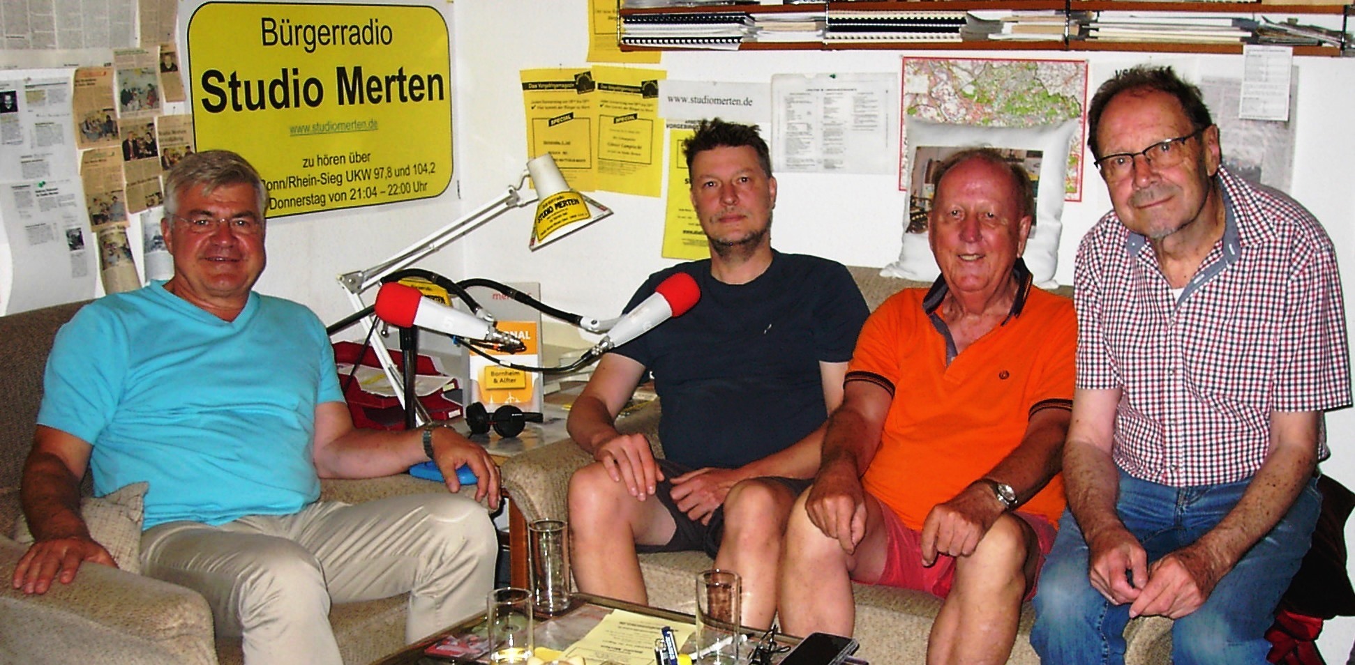 v. l.: Dirk Lindemann, Martin Koch, Norbert Brauner und Otto Ganser